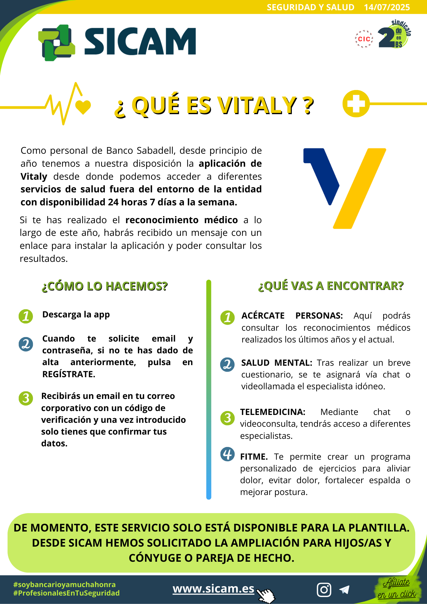 14 julio 2025. Vitaly: Información y mejoras<br>