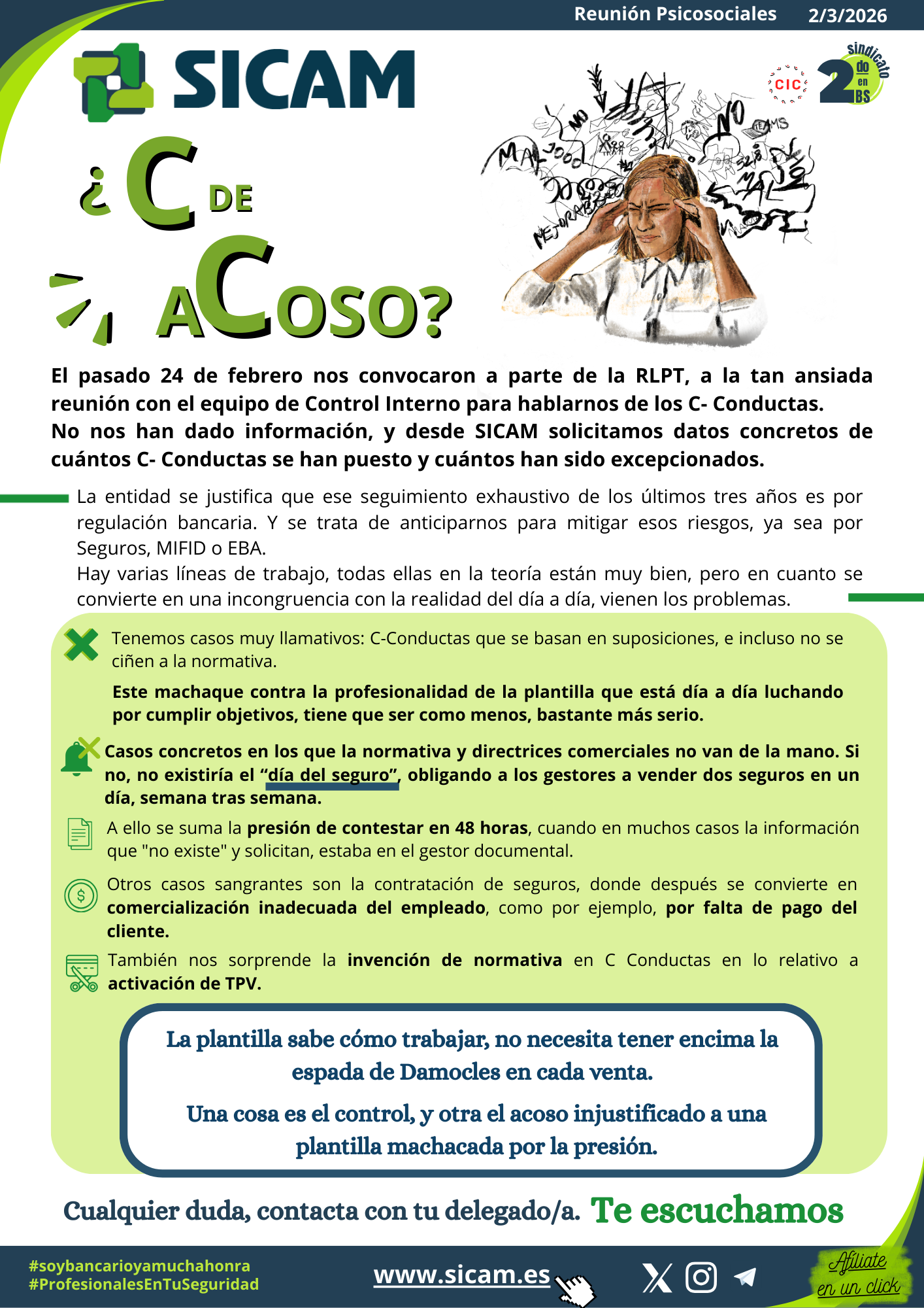 2 marzo 2026. C Conducta...todav&iacute;a desCabezados<br>